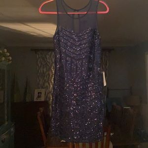 Brand New with tags MEDIUM navy sequin cocktail dress. As u wish brand